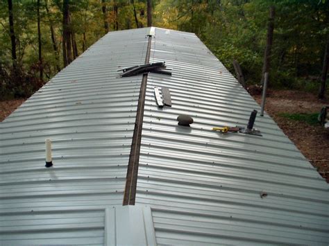 how to put a metal roof on a trailer house|metal roof for trailer.